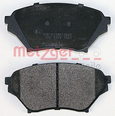 METZGER 1170480 Bremsbelagsatz, Scheibenbremse